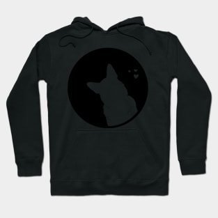 German Shepherd Love - Silhouette Hoodie